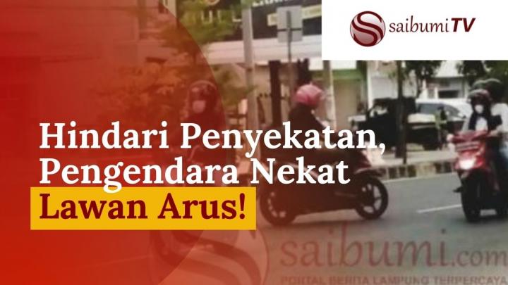 Hindari Penyekatan, Pengendara Nekat Lawan Arus!